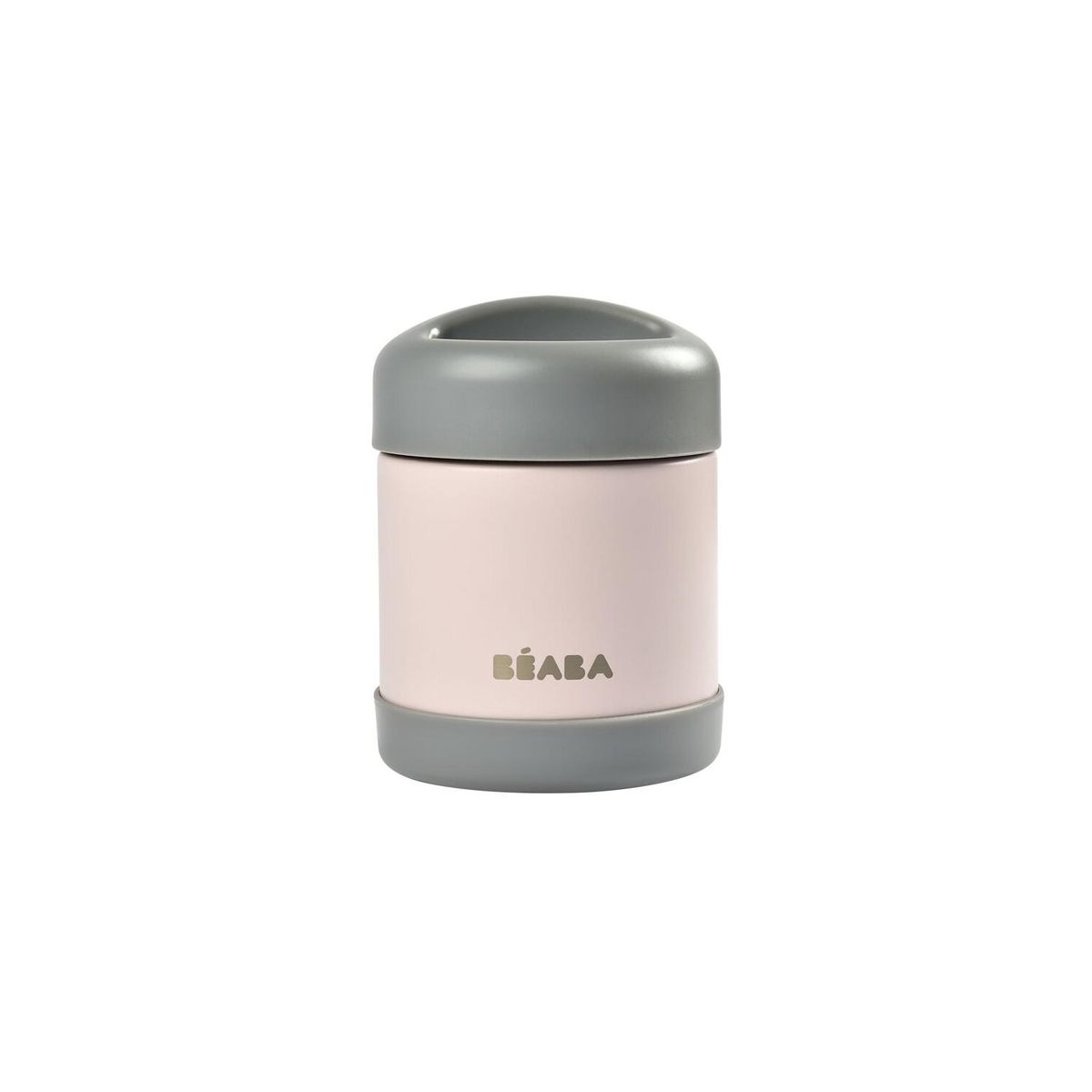 Beaba inox termo posuda 300ml,dark mist/light pink 