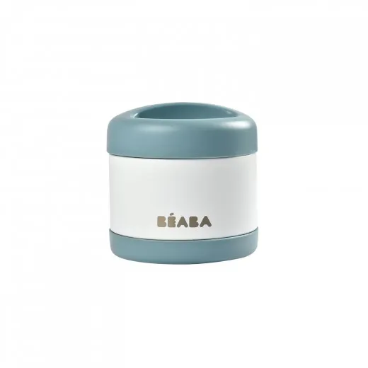 Beaba inox termo posuda 500ml, baltic blue/white 