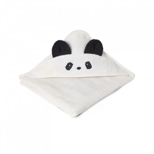 Liewood peškir sa kapuljačom Albert, Panda creme 