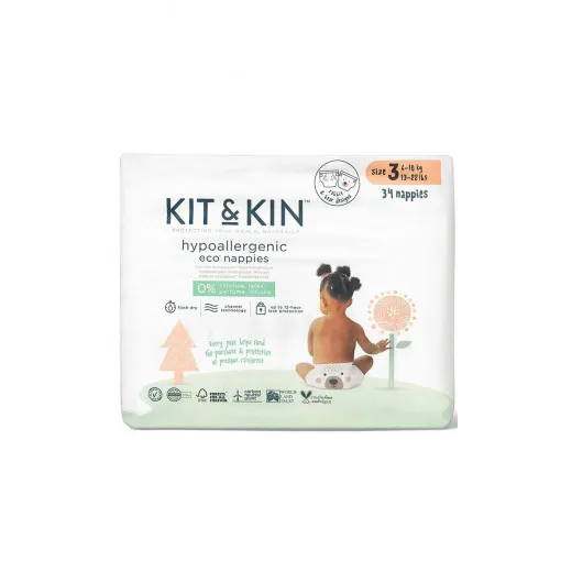 Kit & Kin pelene veličina 3  6-10kg (34 pack) 